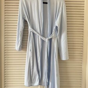 LAKE Striped Blue Women's Robe